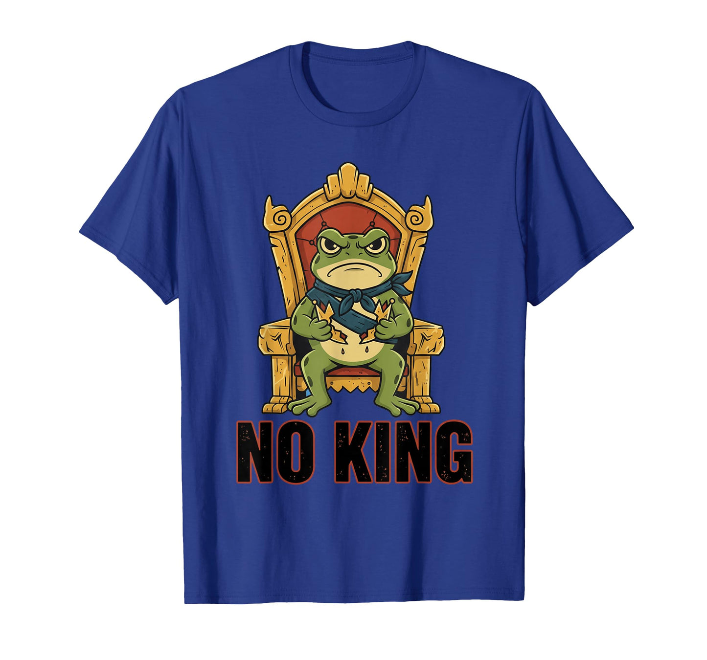 Frog No Kings Men Women USA America Frog Patriotic T-Shirt
