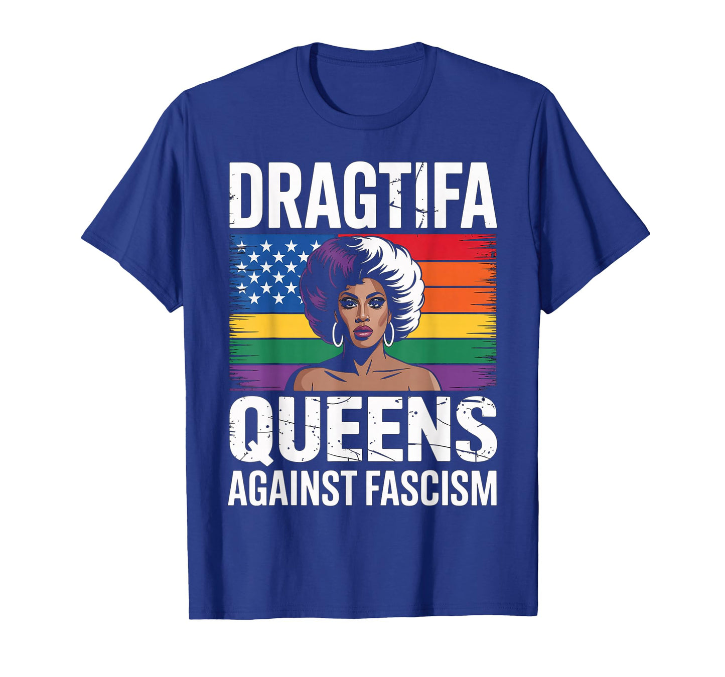 Dragtifa Black Queens Against Fascism Resist No Kings LGBTQ T-Shirt