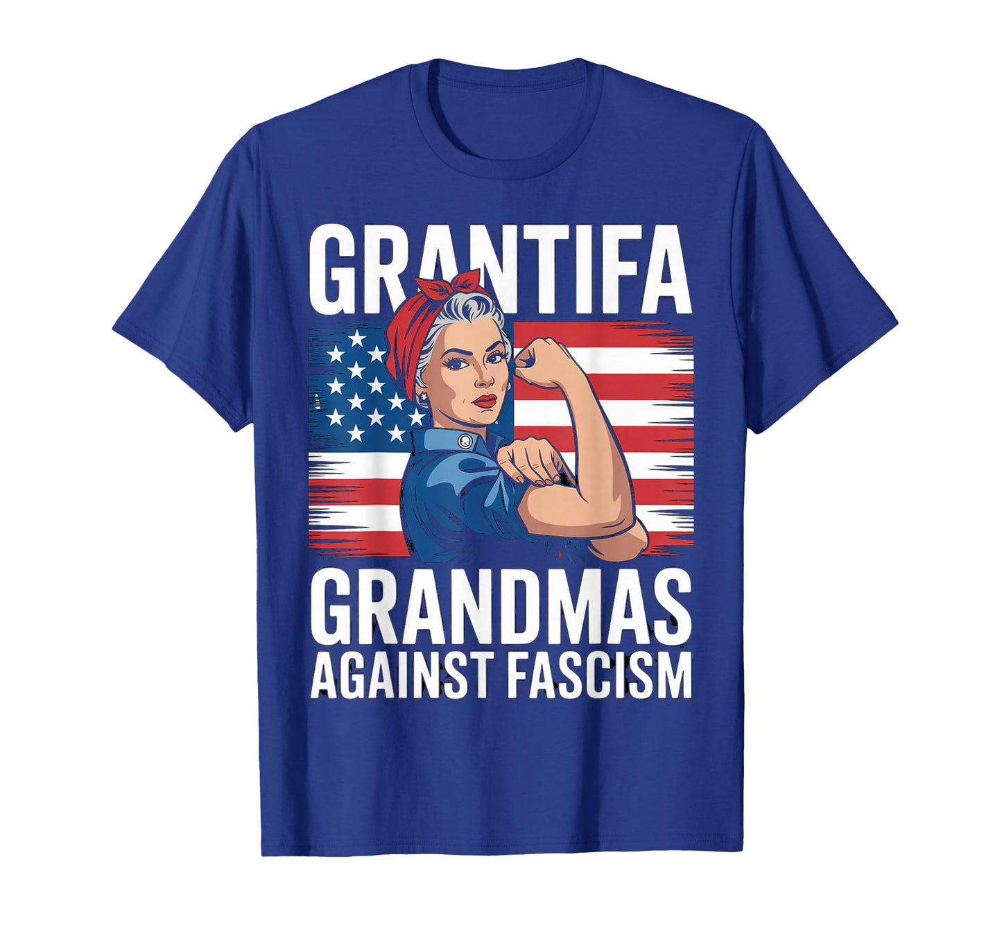 Grantifa Grandmas Against Fascism Flag Resist No Kings 50501 T-Shirt
