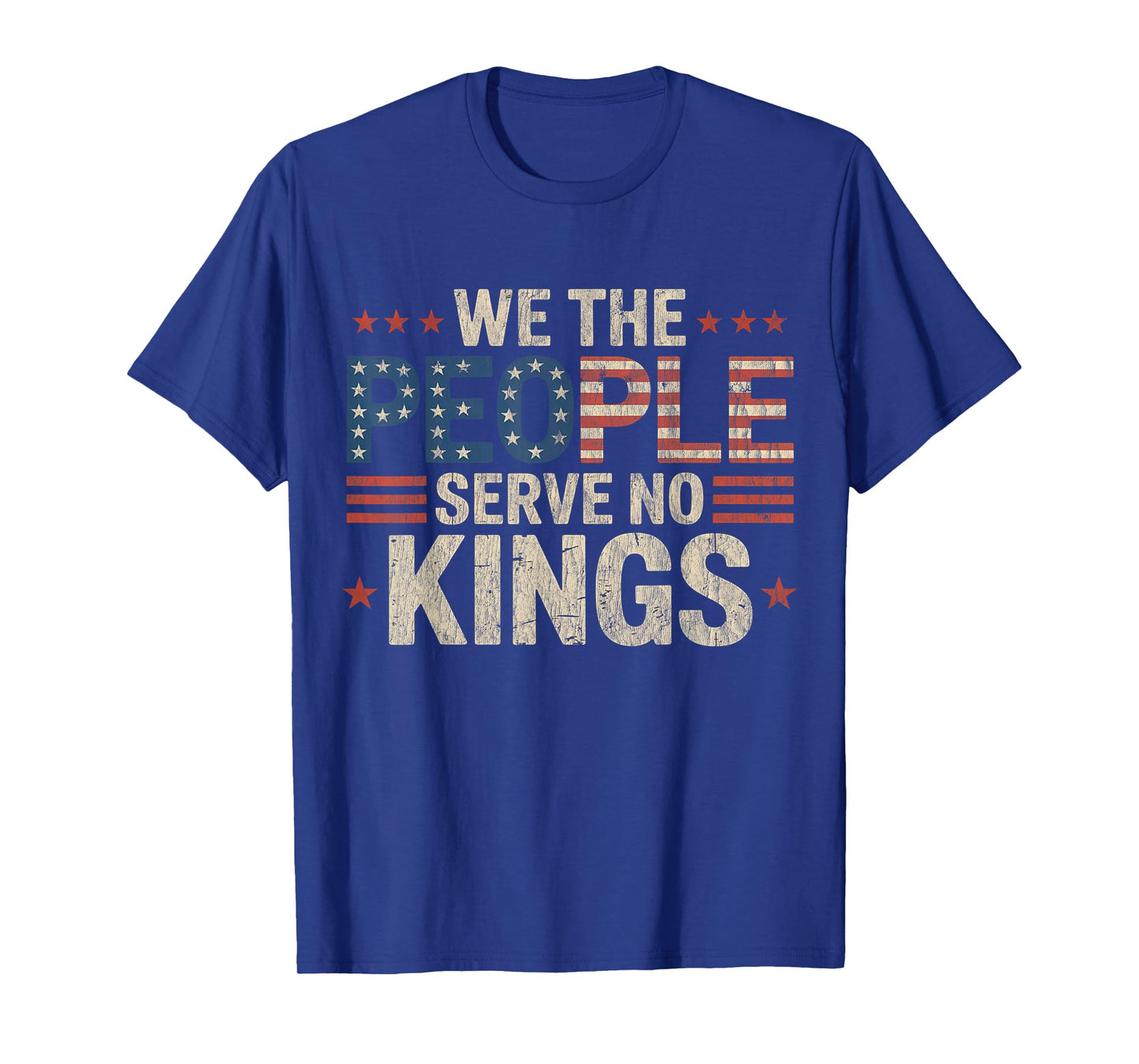 No Kings Retro Patriotic Men T-Shirt