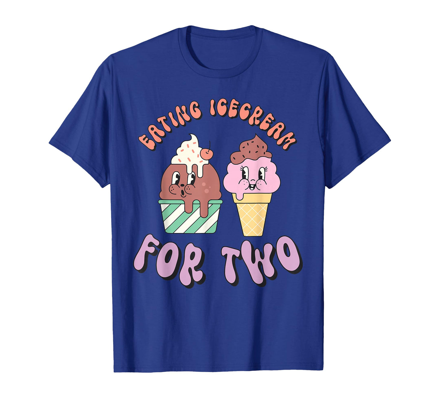 Eating For Two Ice cream Pregnancy Announcement Summer Vibes T-Shirt