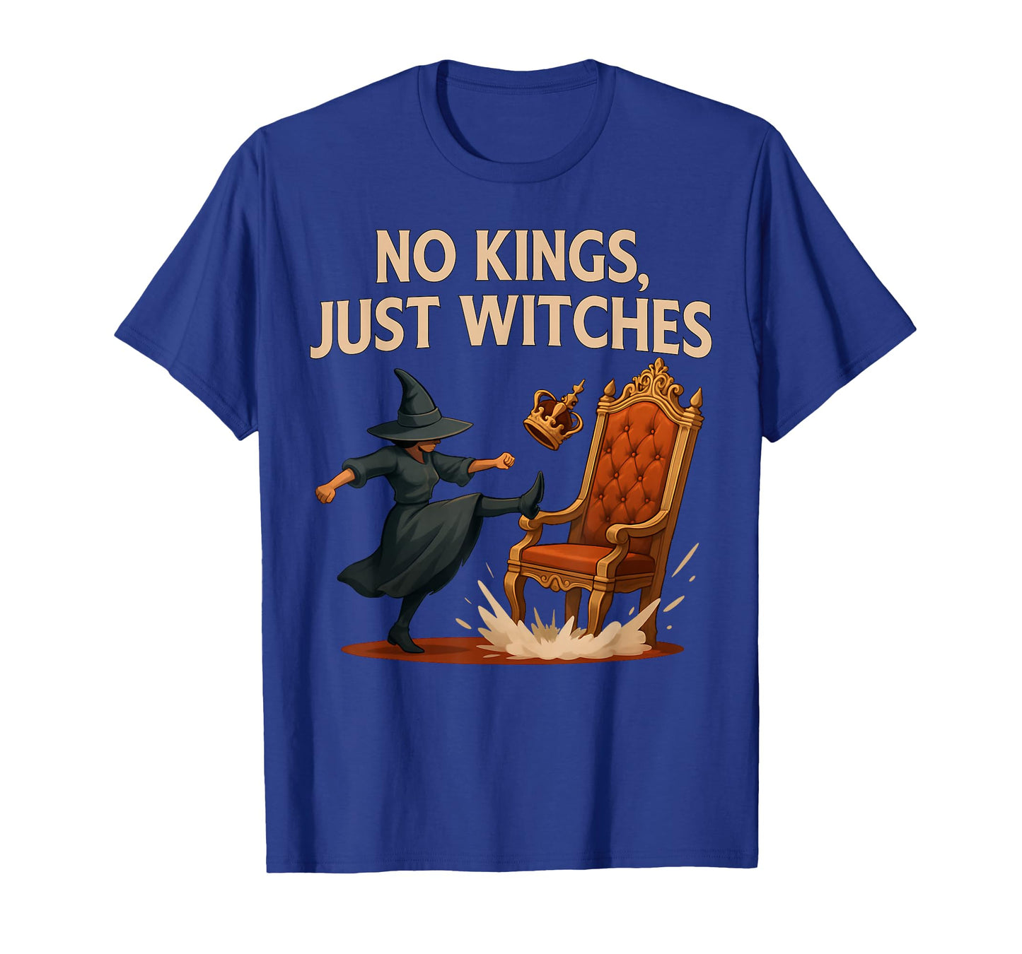 No Kings Just Witches Feminist Witchcore Activist Halloween T-Shirt