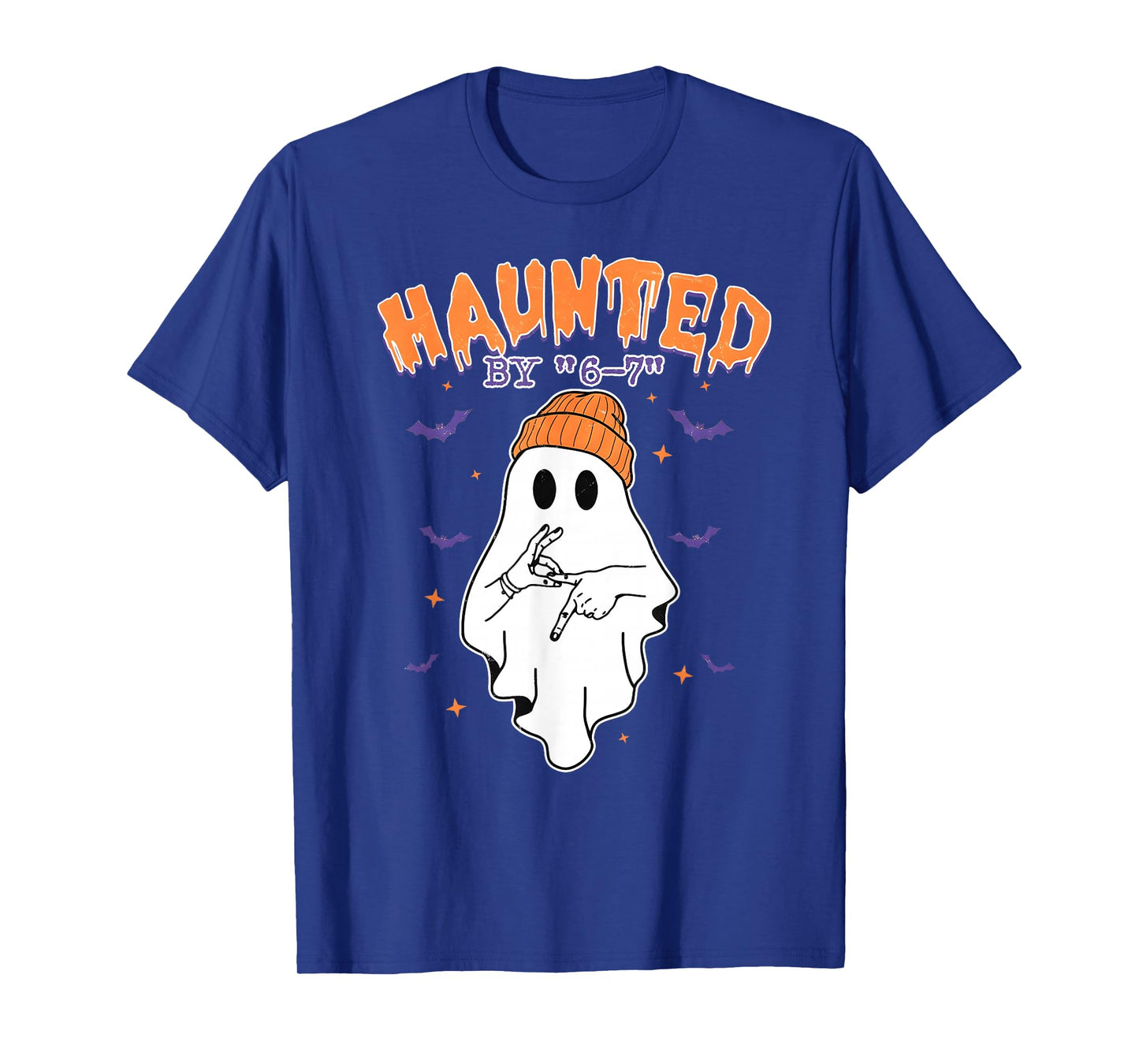 Meme Halloween Haunted by 6 7 Six Seven Gen Alpha Z 67 T-Shirt