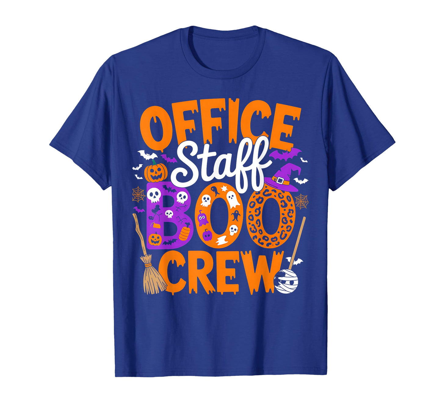 Office Staff Boo Crew Halloween Matching Costume Fun Office T-Shirt