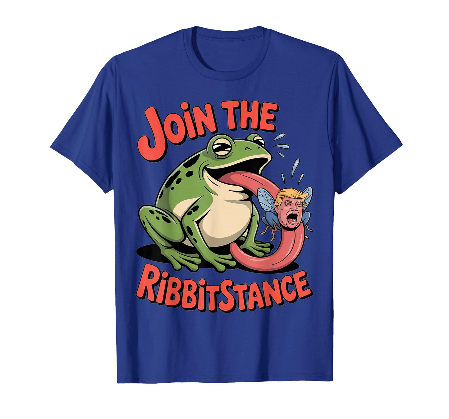 Resistance Frog Funny No Kings Protest Resist Ribbitstance T-Shirt