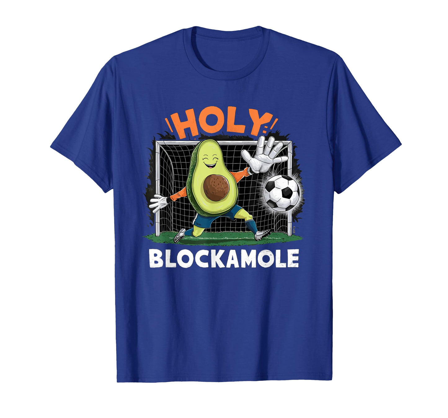Avocado Football Player Holy Blockamole Cute Avocado Soccer T-Shirt