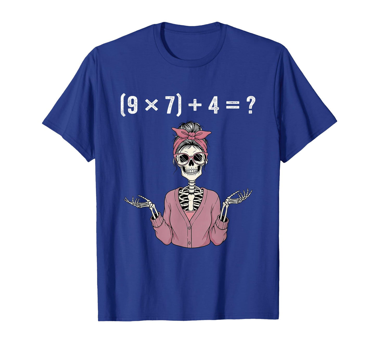 Funny Teacher Skeleton 67 Meme Six Seven Brainrot Math T-Shirt