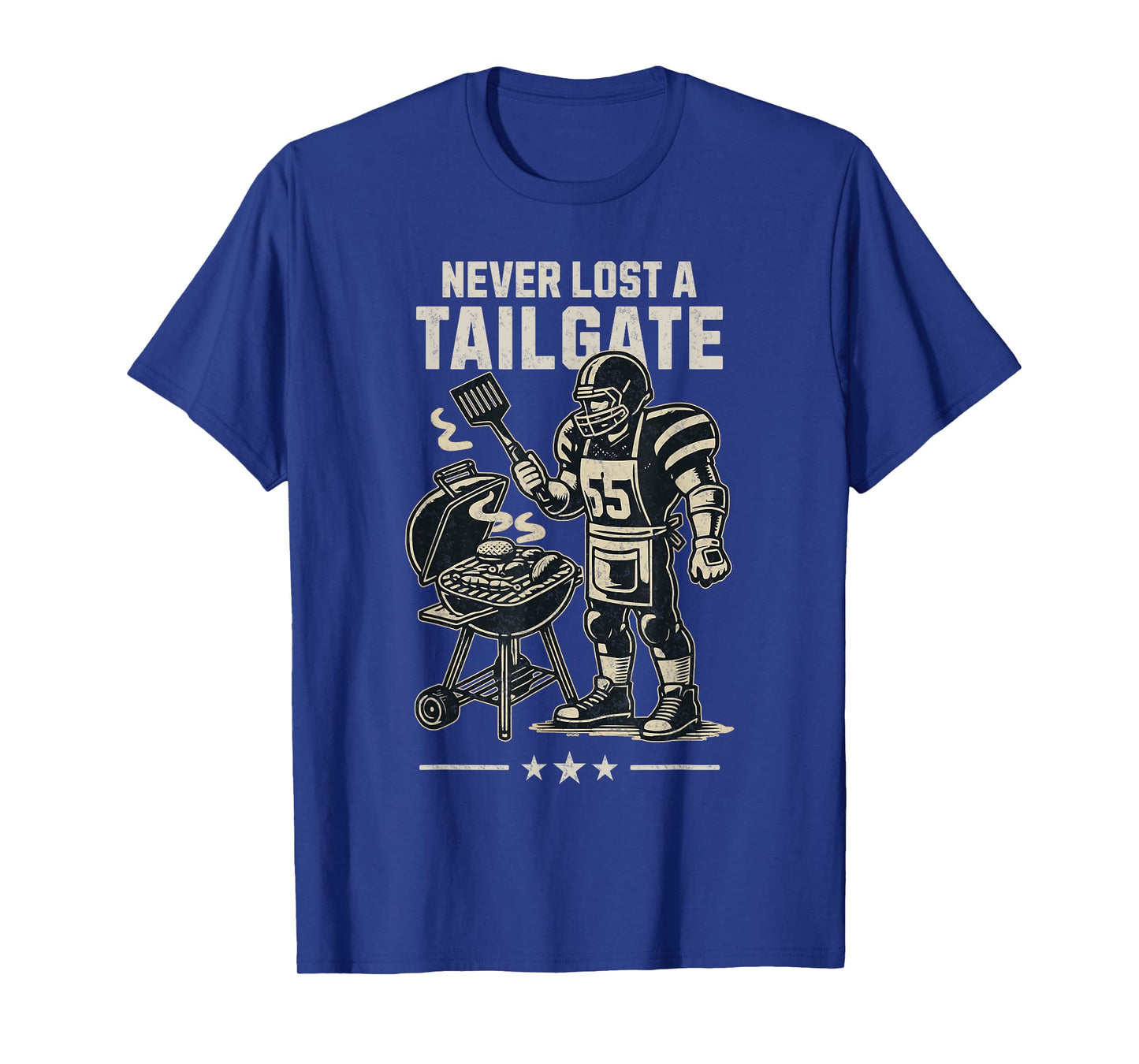 Never Lost A Tailgate Party American Football Funny Grill T-Shirt