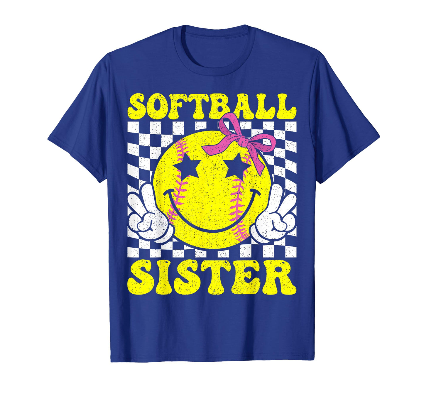 Softball Sister Coquette Bow Softball Sister Game day T-Shirt