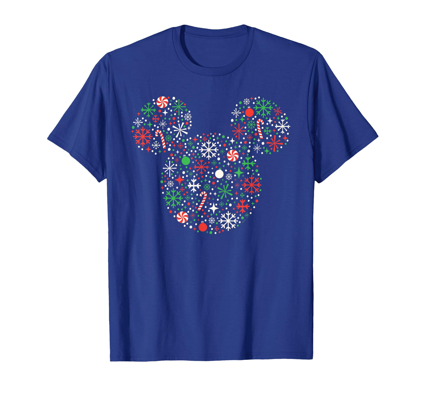 Disney Mickey Mouse Christmas Holiday Festive Filled Icon T-Shirt
