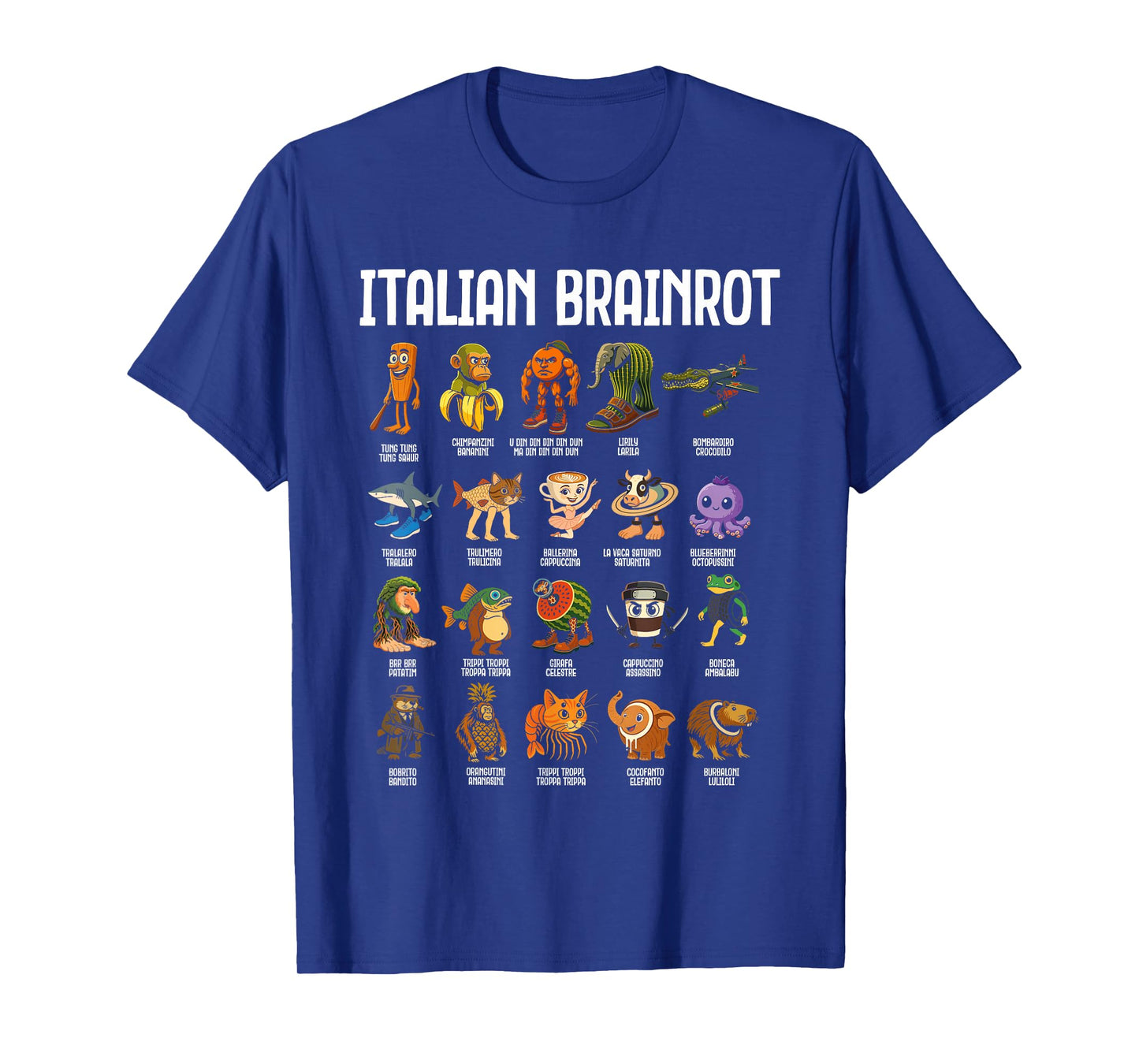 Italian Brainrot Italian Brainrot Funny Memes Boys T-Shirt