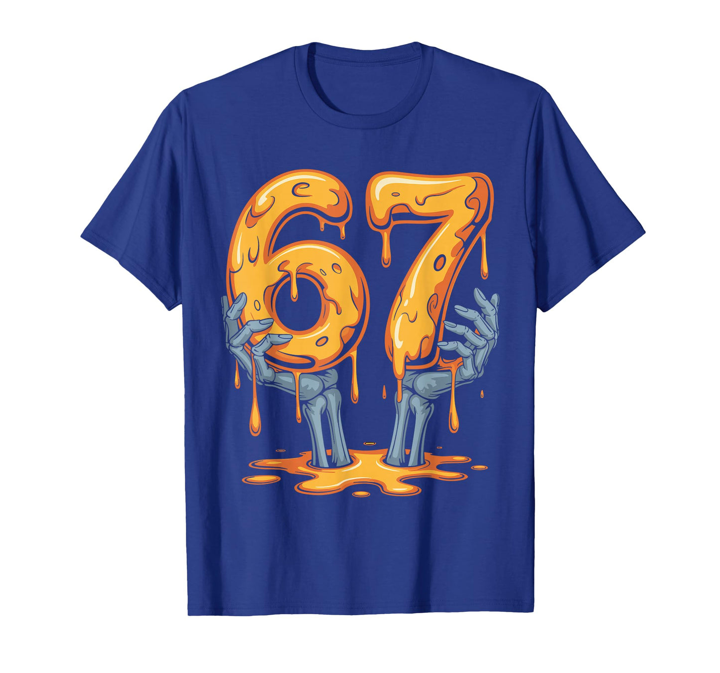 67 Drip Funny Skeleton Halloween 67 Meme Ice Cream for Kids T-Shirt