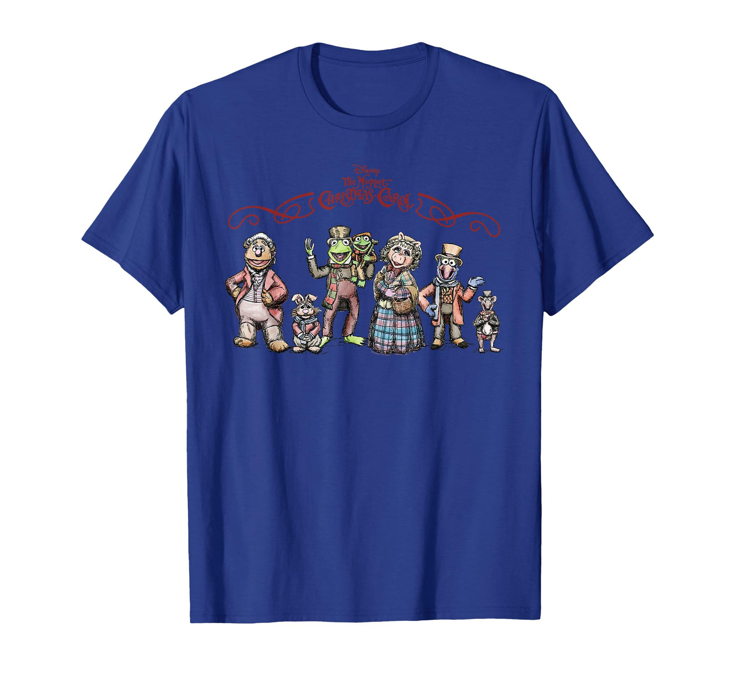 Disney The Muppet Christmas Carol Holiday Character Lineup T-Shirt