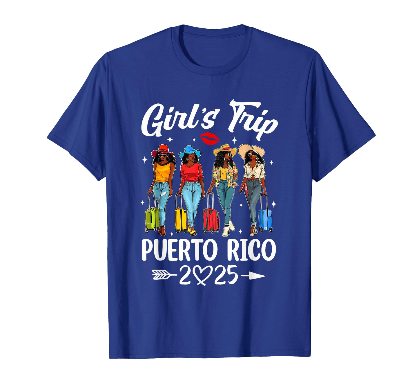 Puerto Rico Girls Trip 2025 Birthday Squad Women Vacation T-Shirt