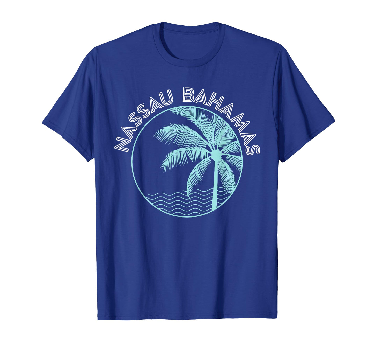 Nassau Bahamas Vintage Printed Sunset T-shirt T-Shirt
