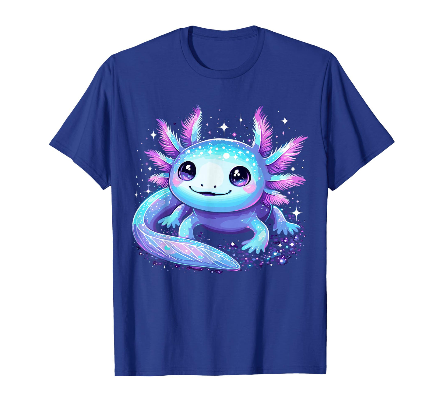 Cute Axolotl Galaxy Rainbow Colorful Axolotl T-Shirt