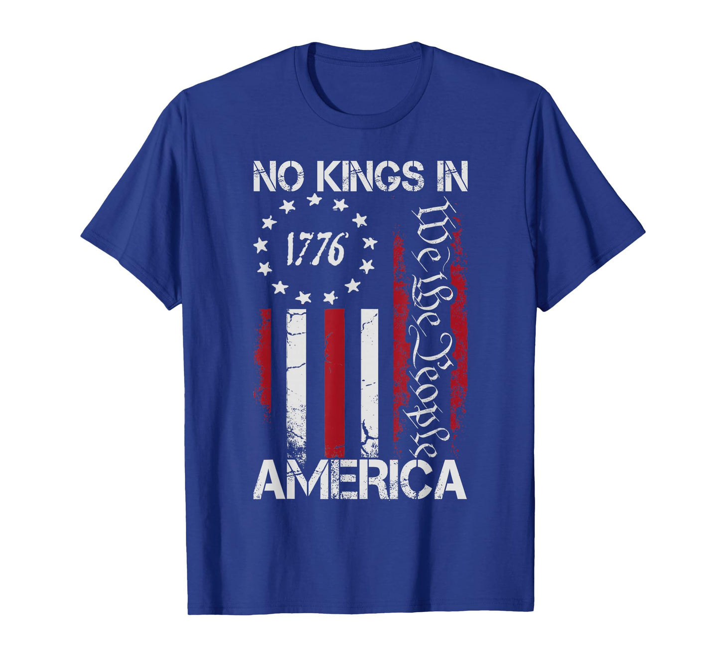 No Kings Shirt Vintage America Flag 1776 October 18 T-Shirt