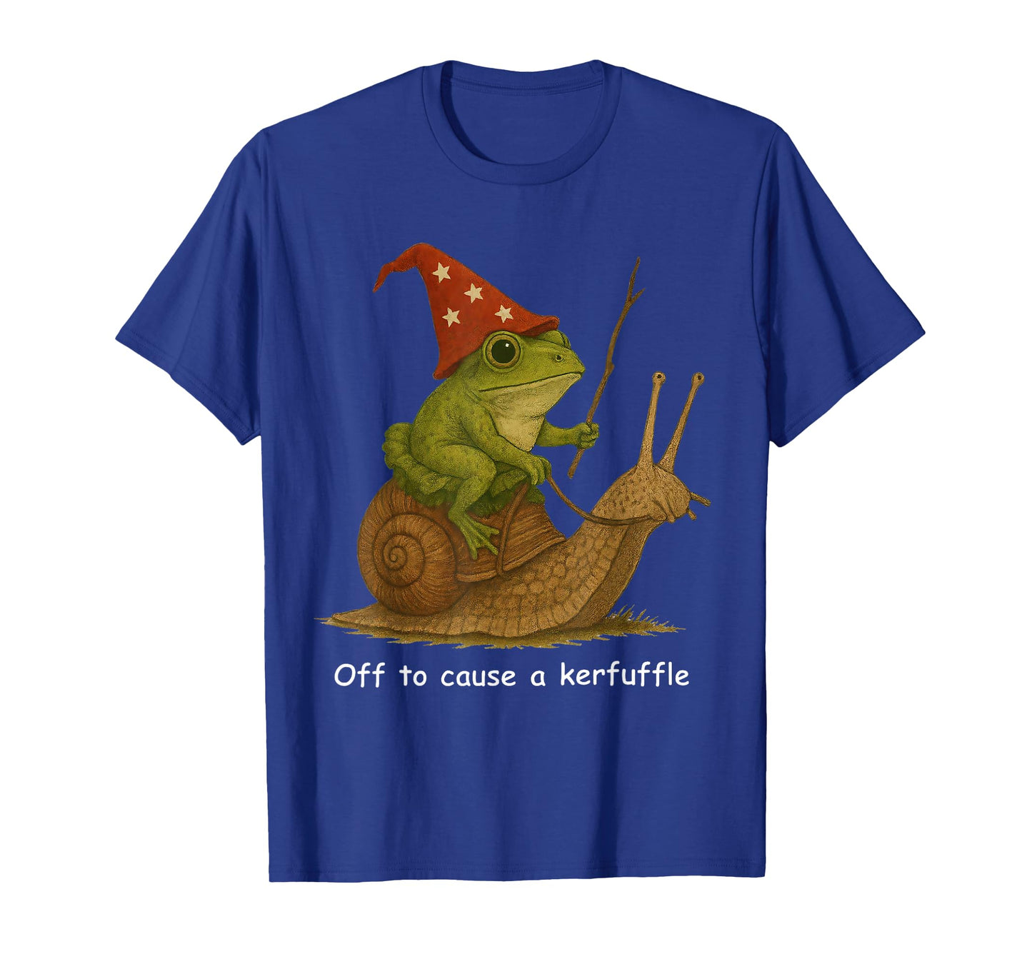 Whimsical Frog Wizard Off to Cause A Kerfuffle Meme Frog T-Shirt