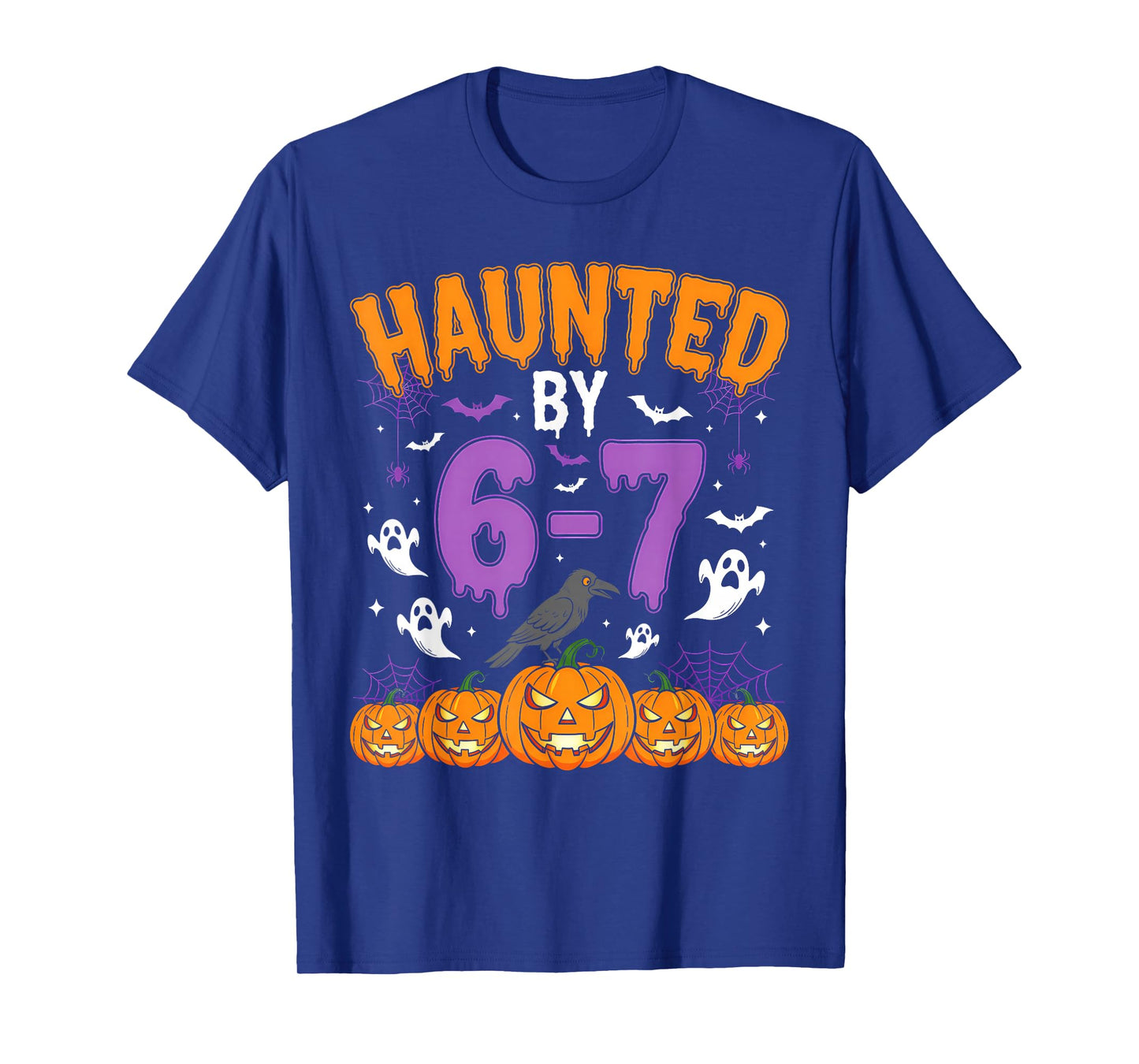Haunted by 67 Funny Halloween Novelty Costume Meme Six Seven T-Shirt