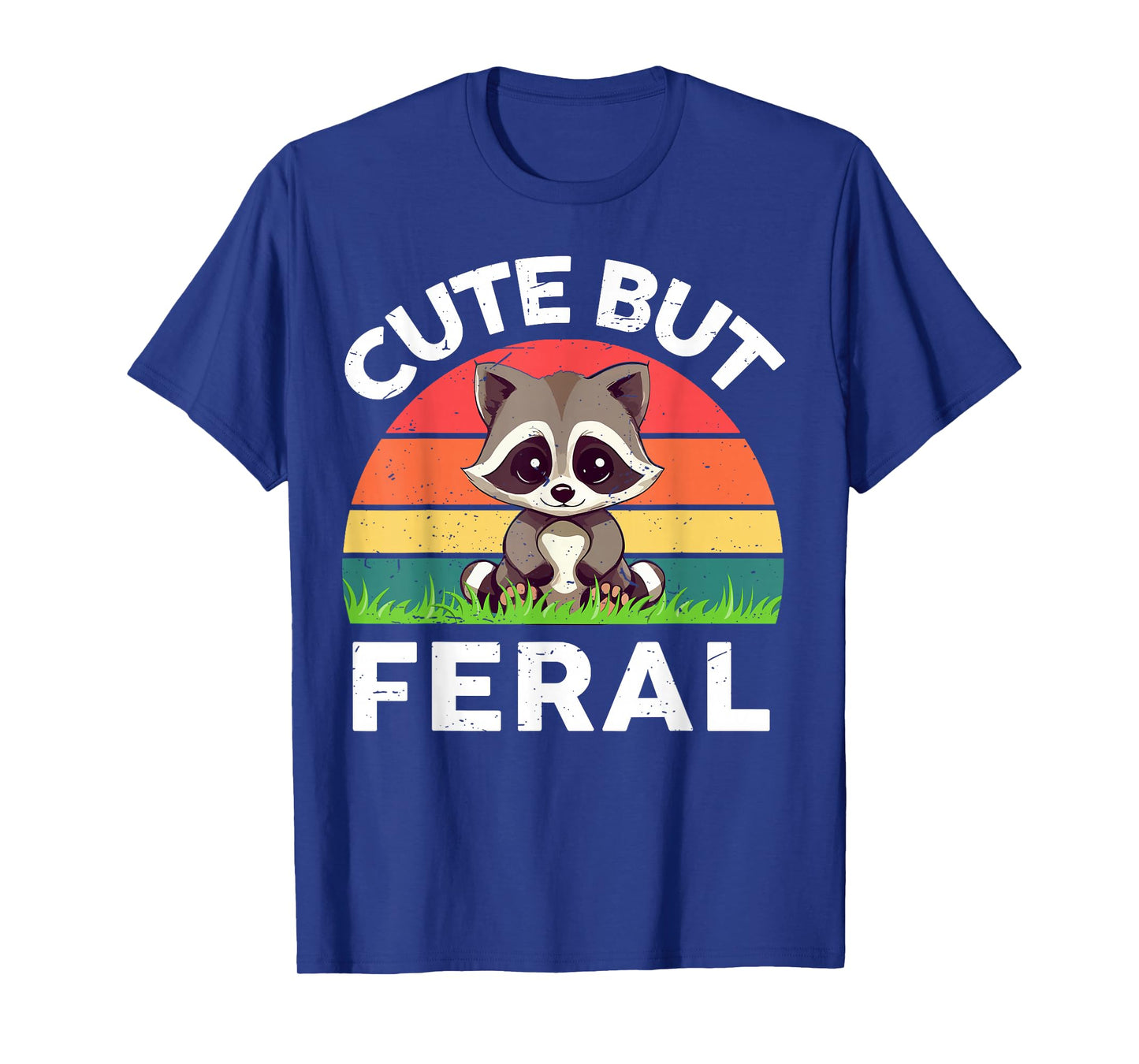Cute But Feral Raccoon Toddler Boy Funny Raccoon Meme T-Shirt
