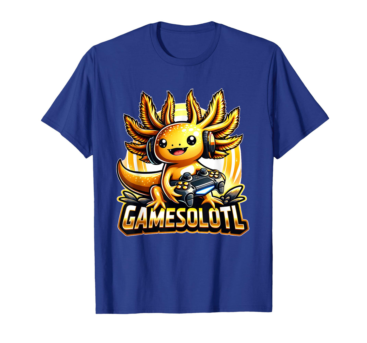 Gamesolotl Axolotl Gamer kawaii Anime kids T-Shirt