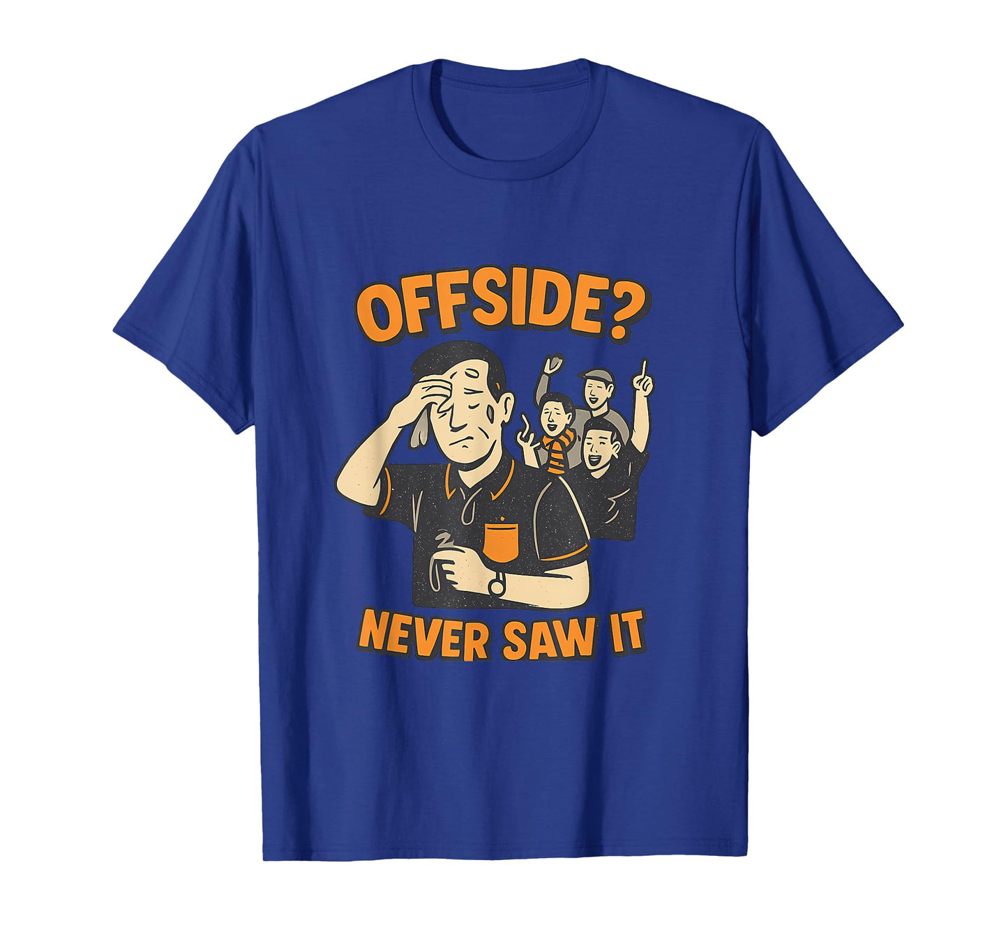 Retro Soccer Fan Offside Never Saw It Graphic T-Shirt