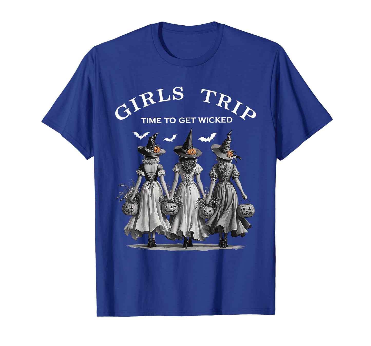Girls Trip Time To Get Wicked Halloween Salem Witch T-Shirt