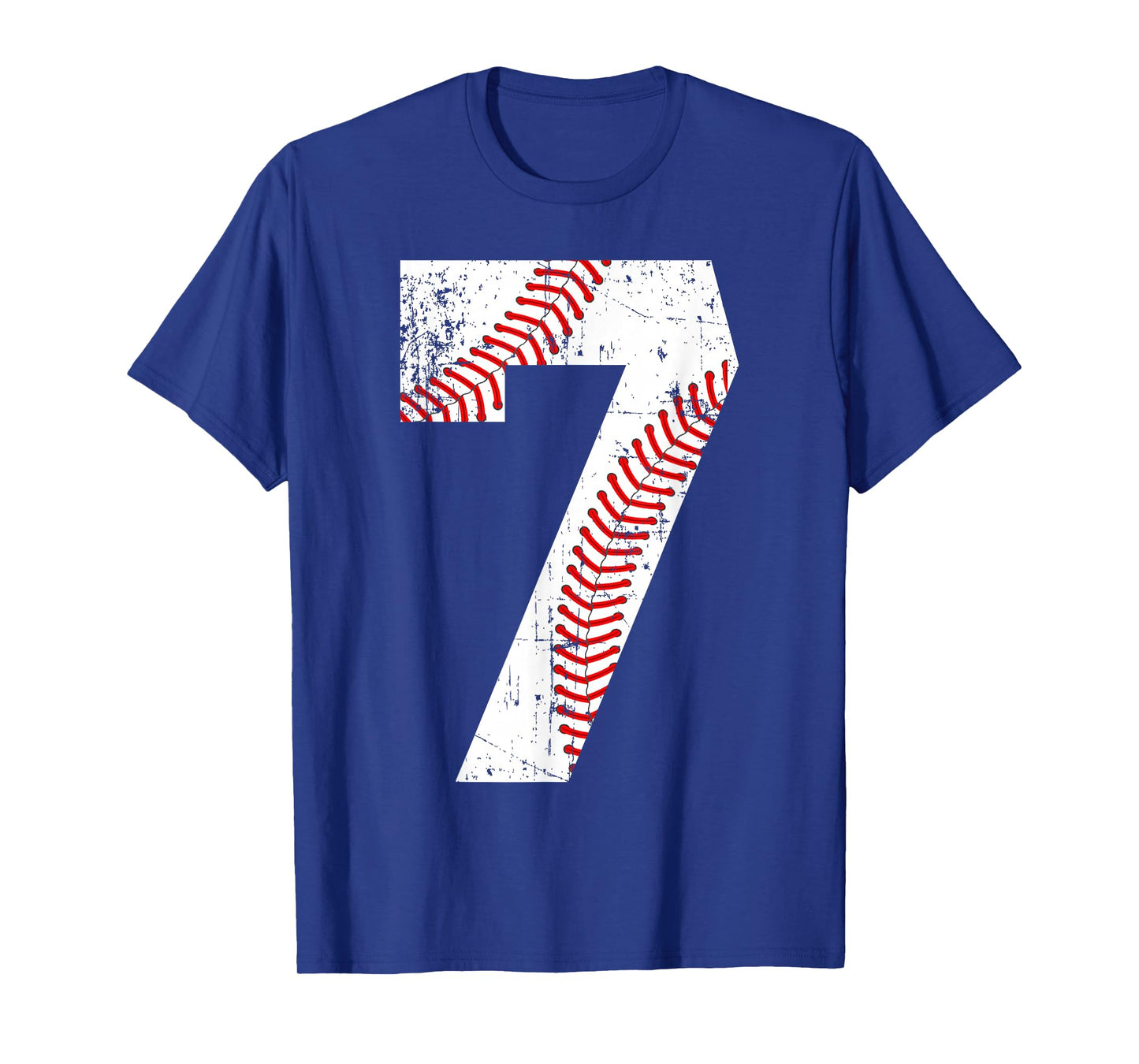 Vintage Baseball 7 Jersey Number T-Shirt