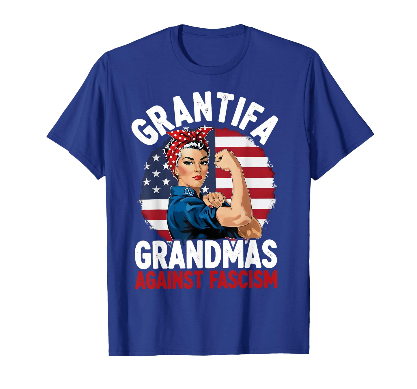 Grantifa Grandmas Against Fascism Flag Resist No Kings T-Shirt