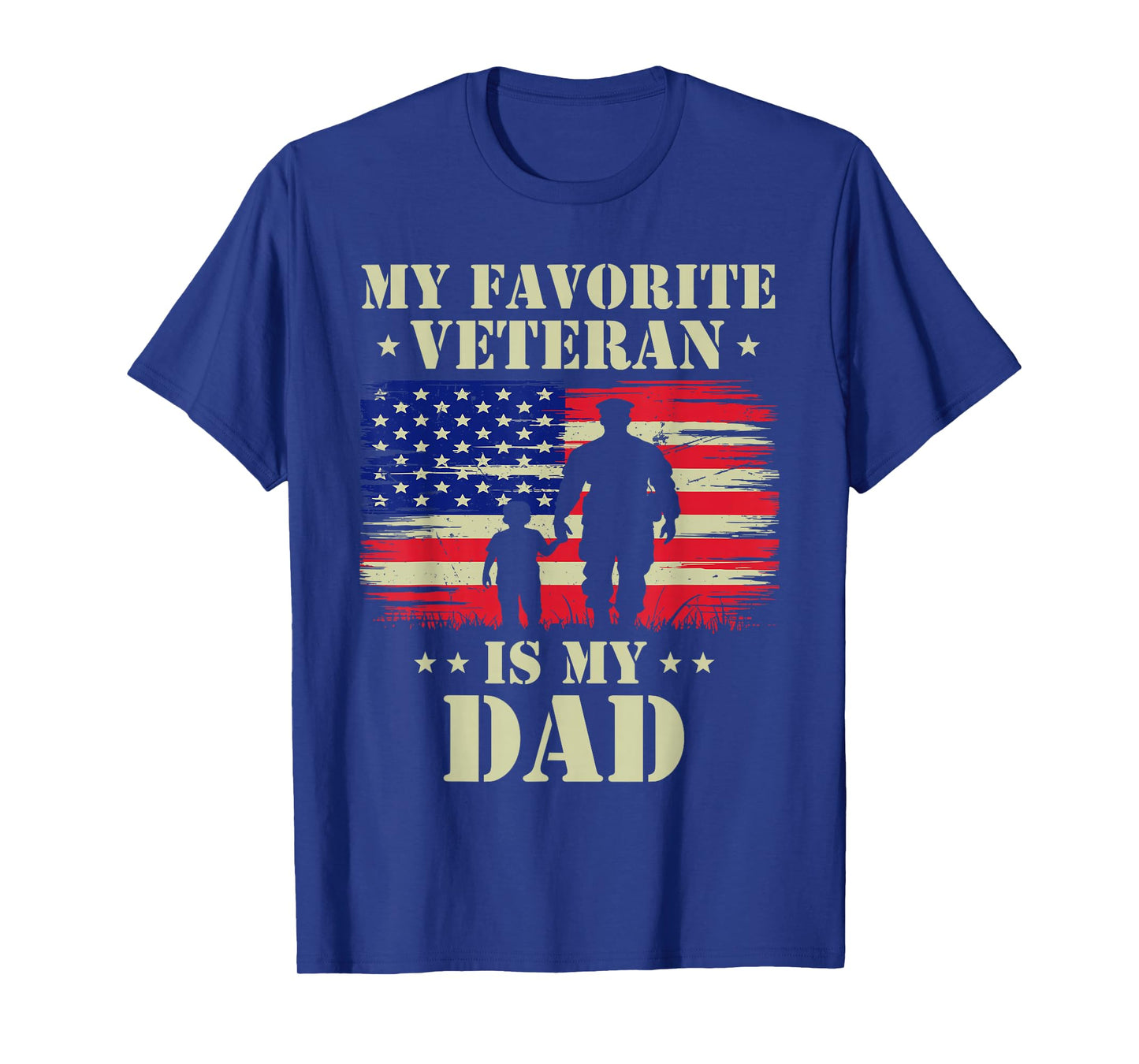 Father Veterans Day My Favorite Veteran is My Dad Proud Kids T-Shirt