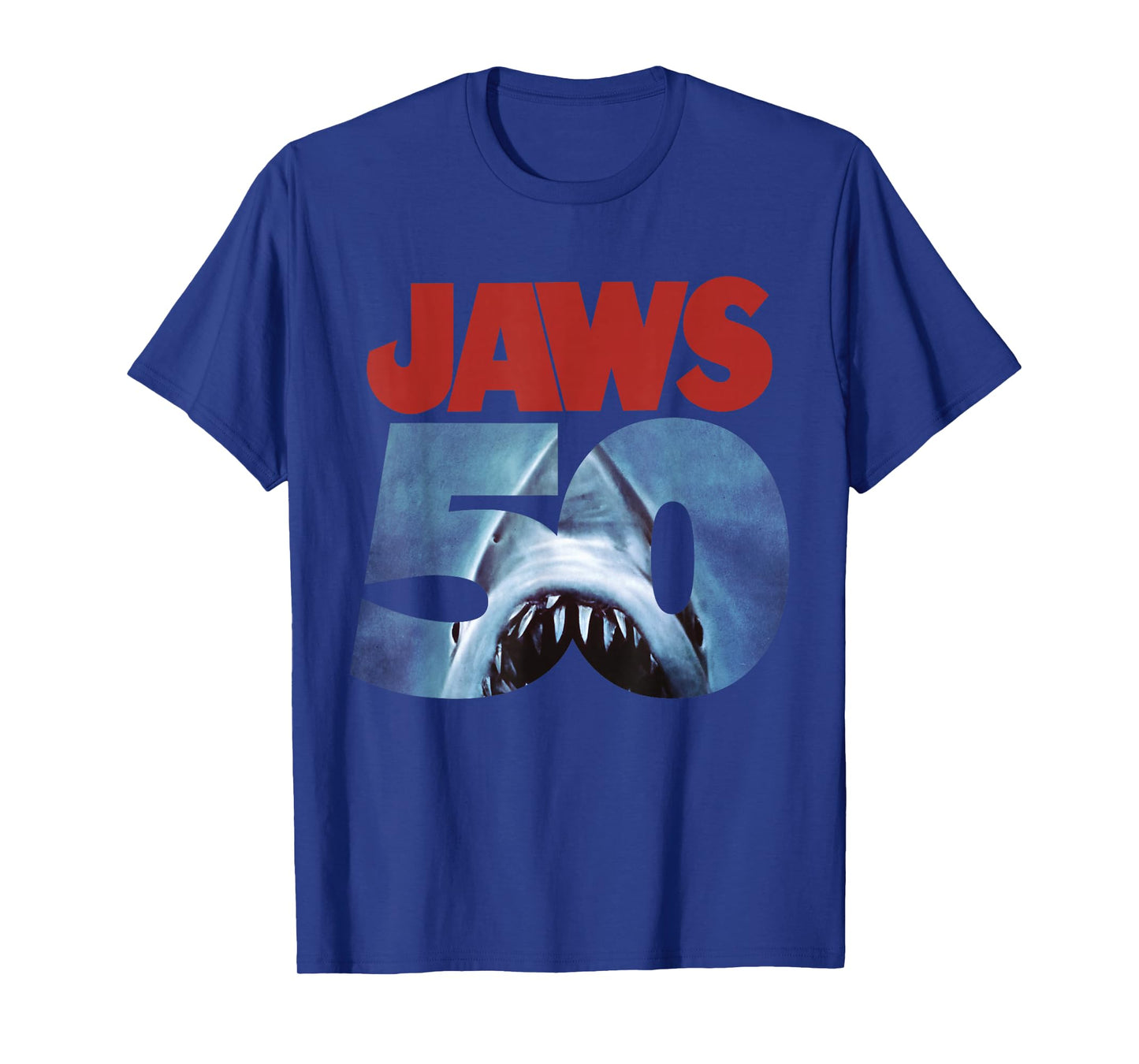 Jaws 50th Anniversary Logo Front & Back T-Shirt