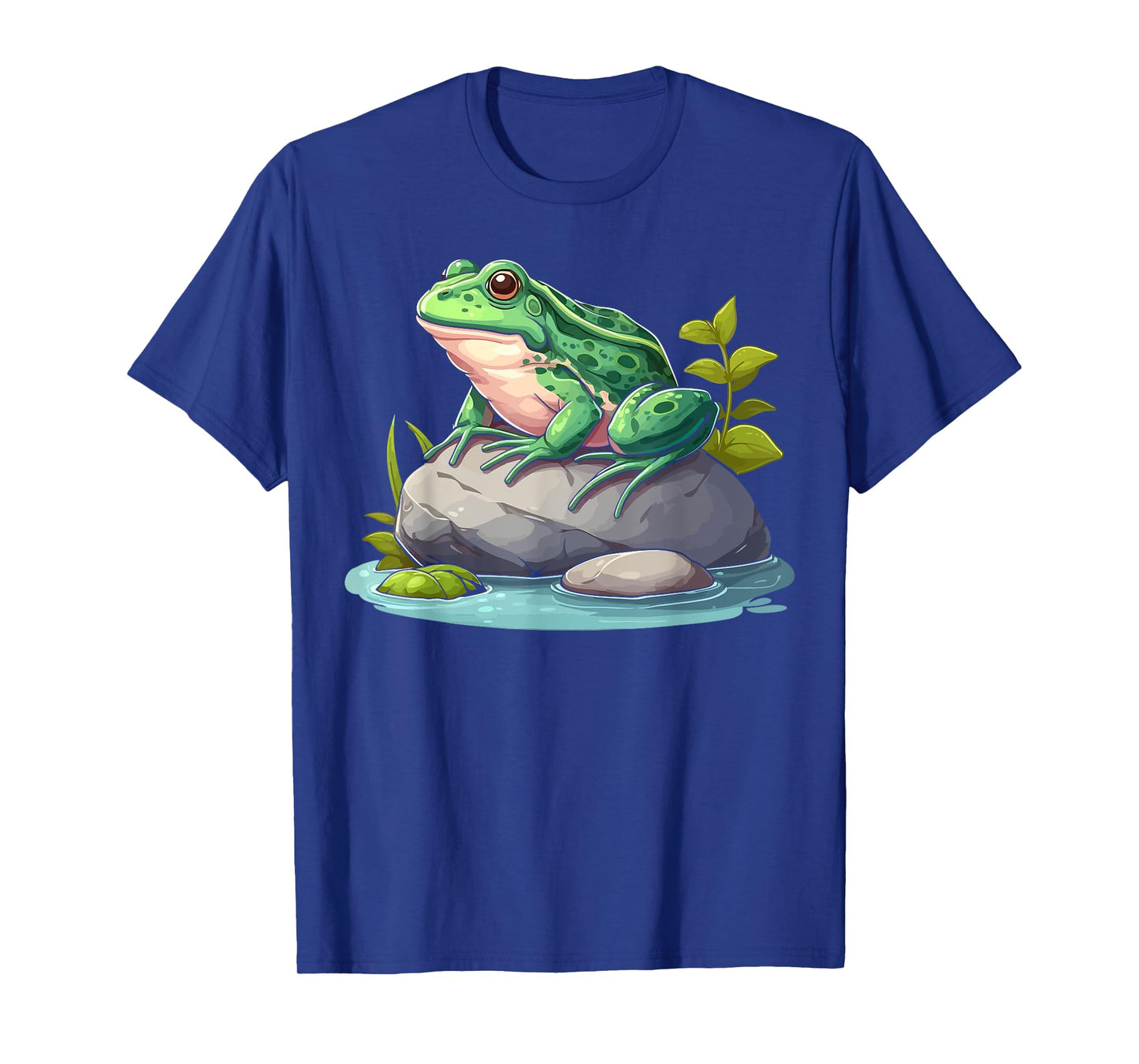 Frog Sitting On A Rock Funny Frog Lovers T-Shirt