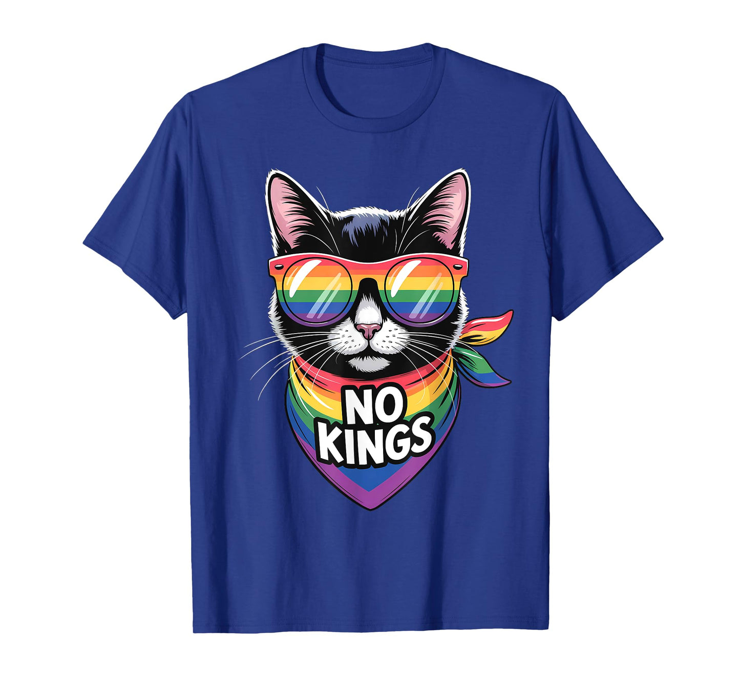 No Kings Pride Cat T-Shirt for Men Women