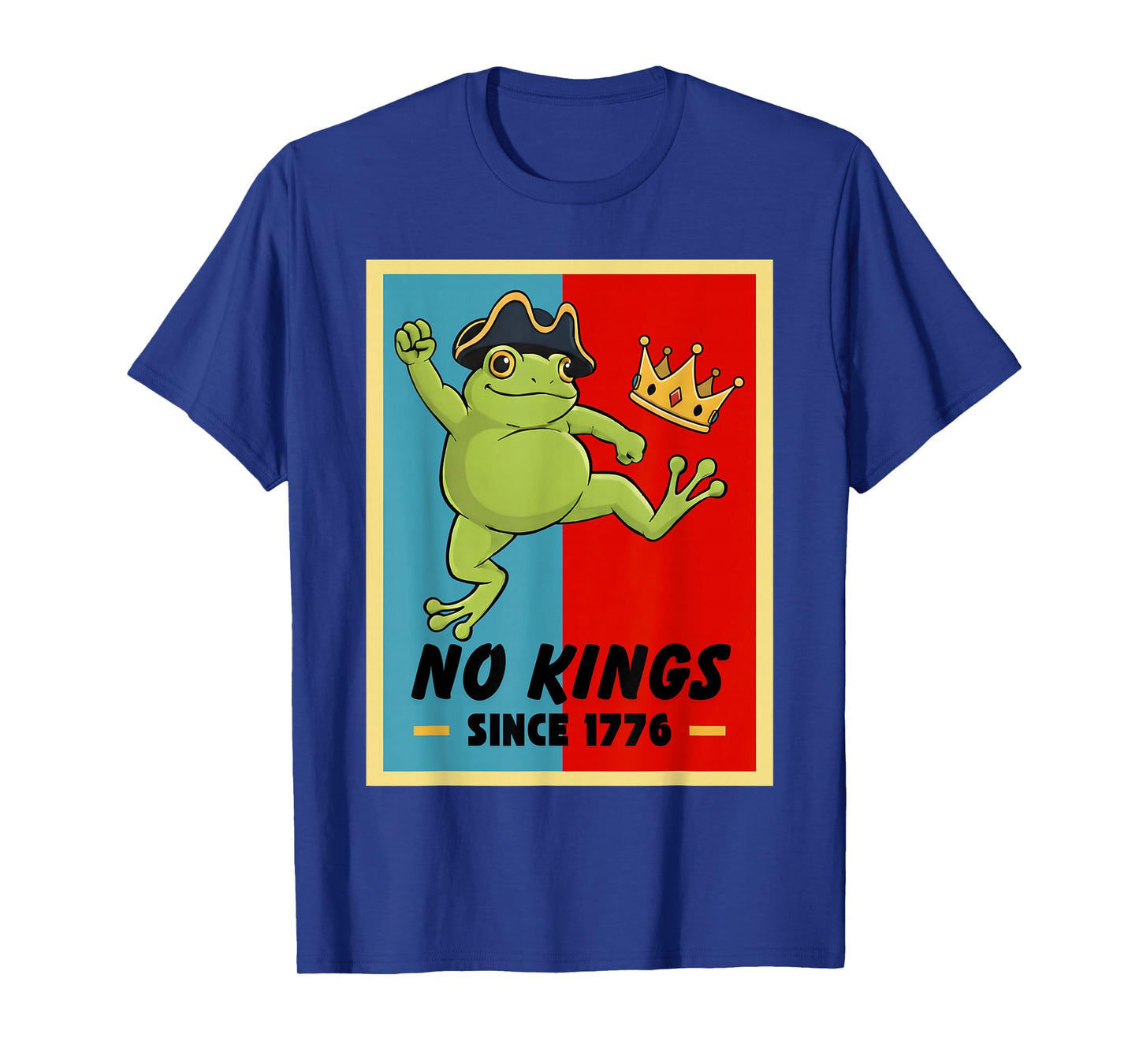Frog No Kings Shirt Men Women No Kings in America T-Shirt
