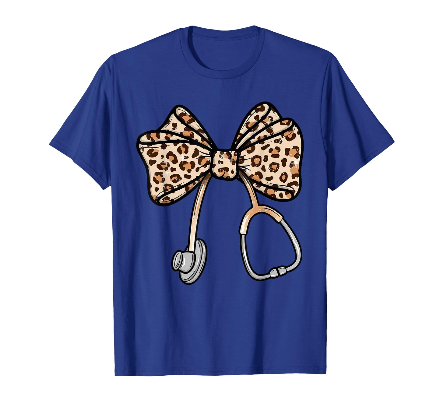 Nurse 2025 Shirt Leopard Nurse Coquette Bow Nurse Day T-Shirt