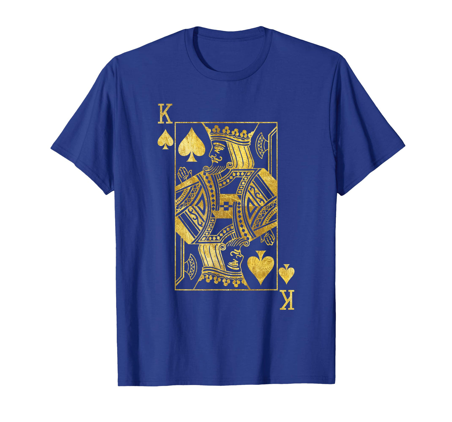 Lucky Poker Cards Knight King of Spade Game Casino T-Shirt