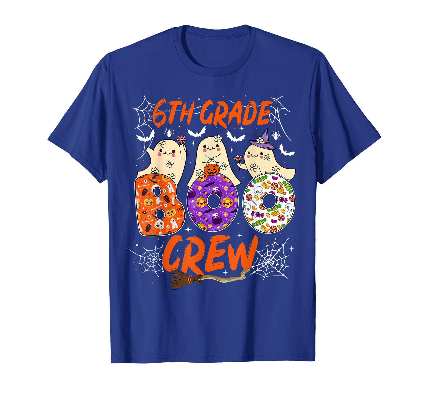 6th Grade Boo Crew Funny Sixth Grade Halloween Teacher Kid T-Shirt