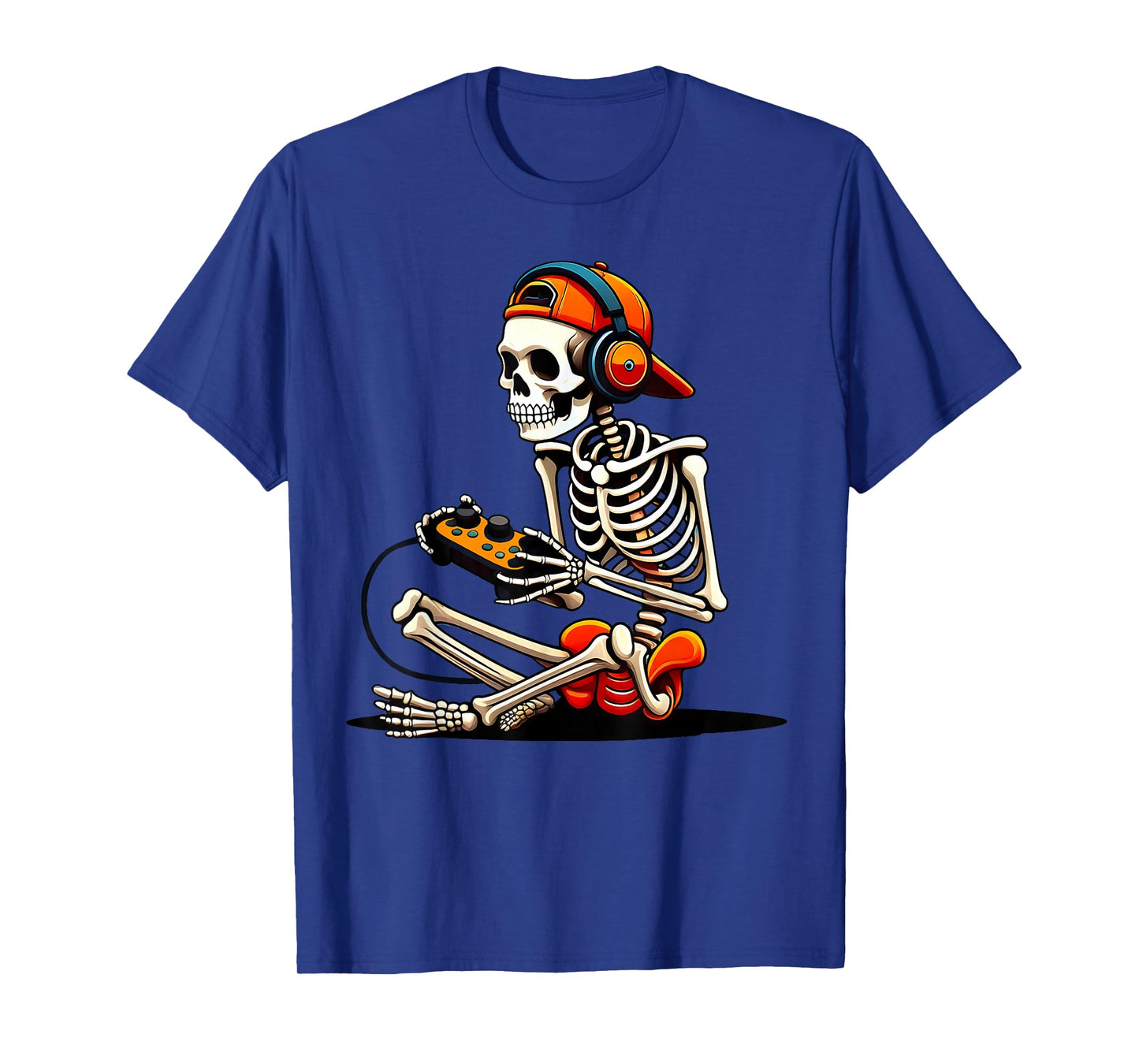 Halloween Skeleton Gamer Video Gaming Funny Gaming Skeleton T-Shirt