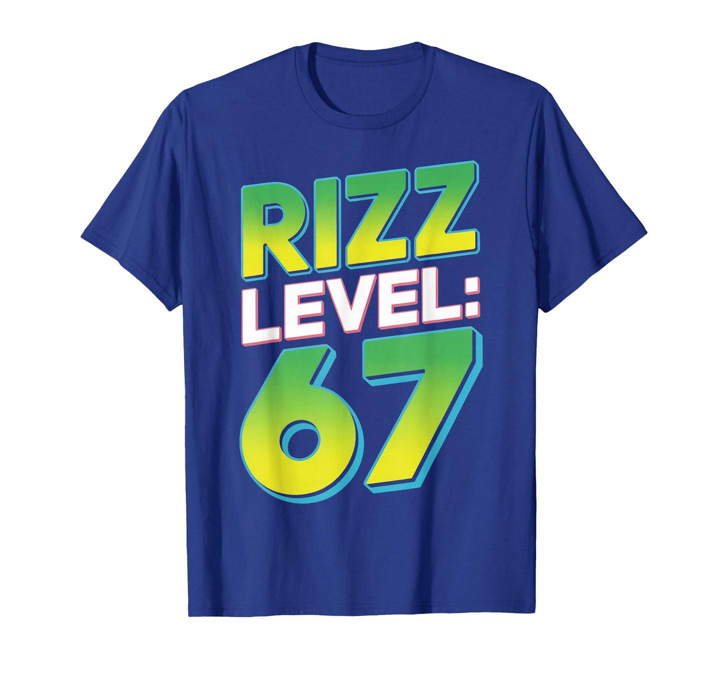 Rizz Level 67 Meme Shirt Youth Trend Six Seven 6 7 Meme 6 7 T-Shirt