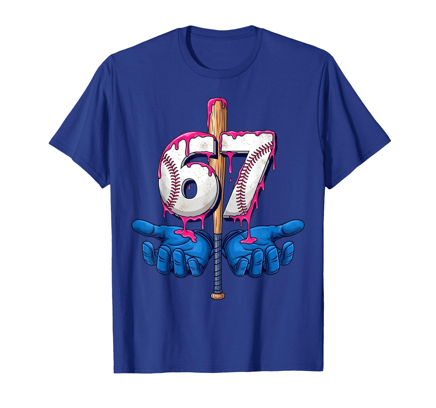 Baseball 67 Six Seven Funny Gen Alpha Meme Drip T-Shirt