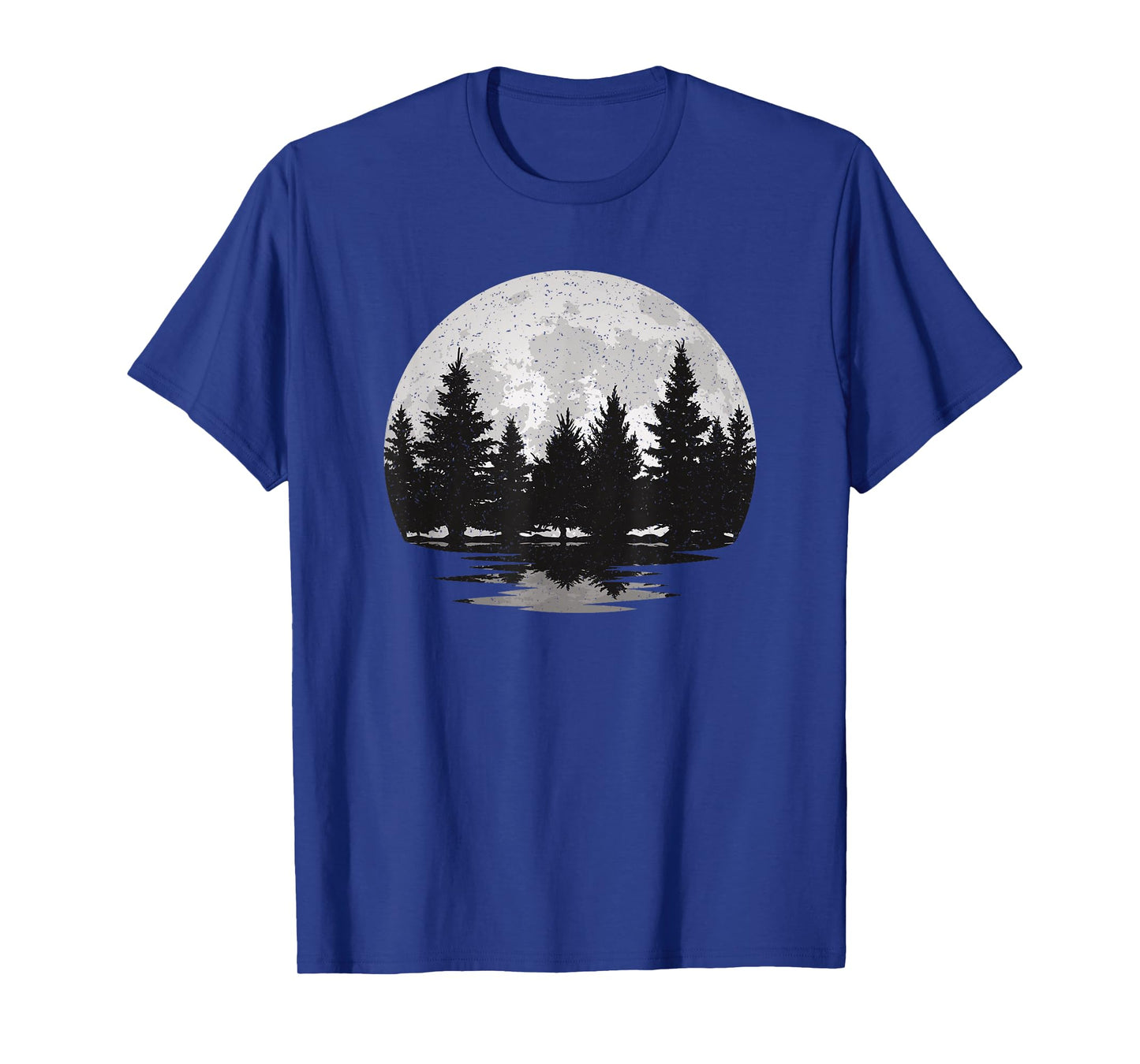 Forest Moon Landscape Outdoor Nature Vintage Graphic Men T-Shirt