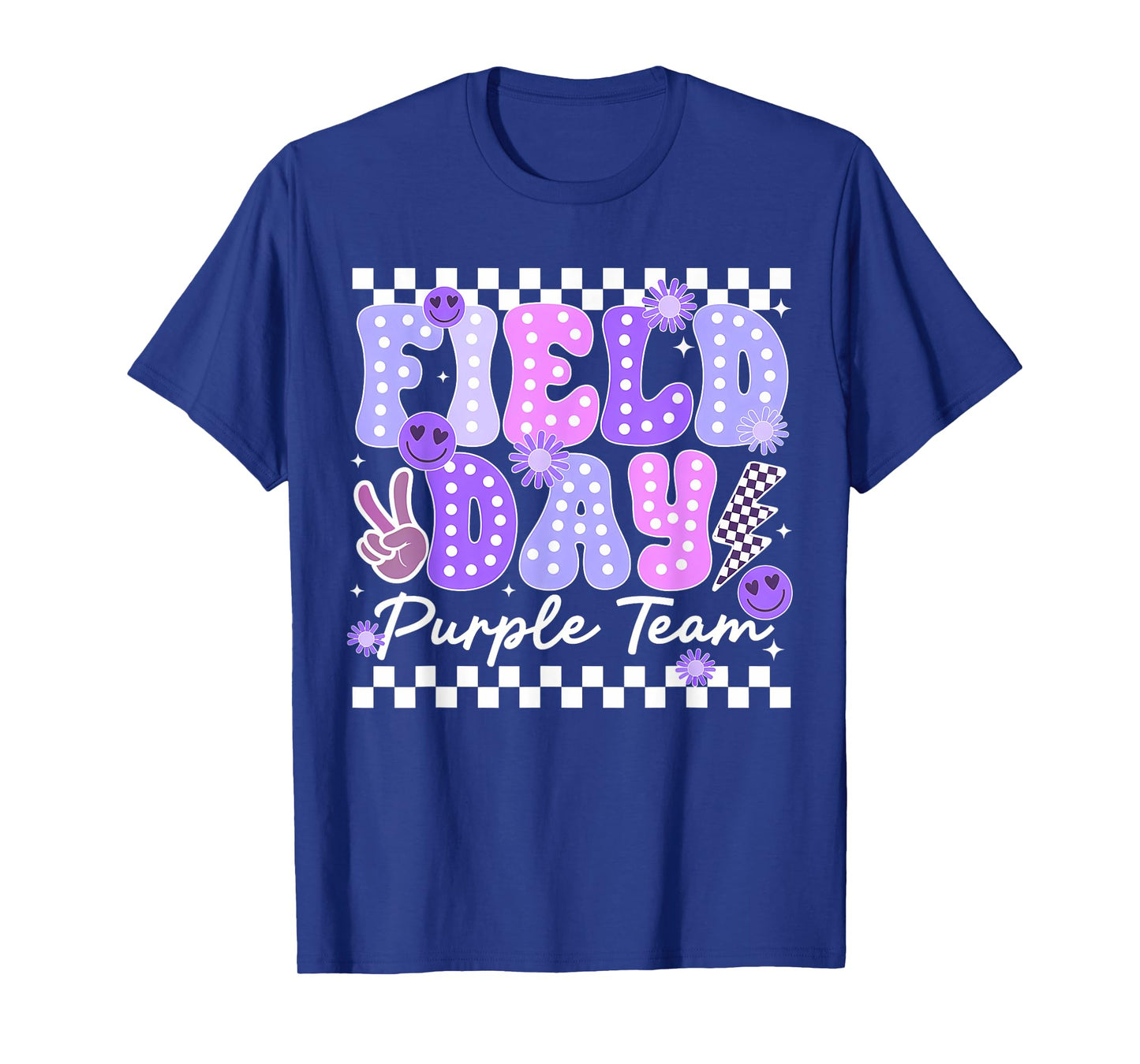 Field Day Trip Purple Team Color Game Competition Boys Girls T-Shirt