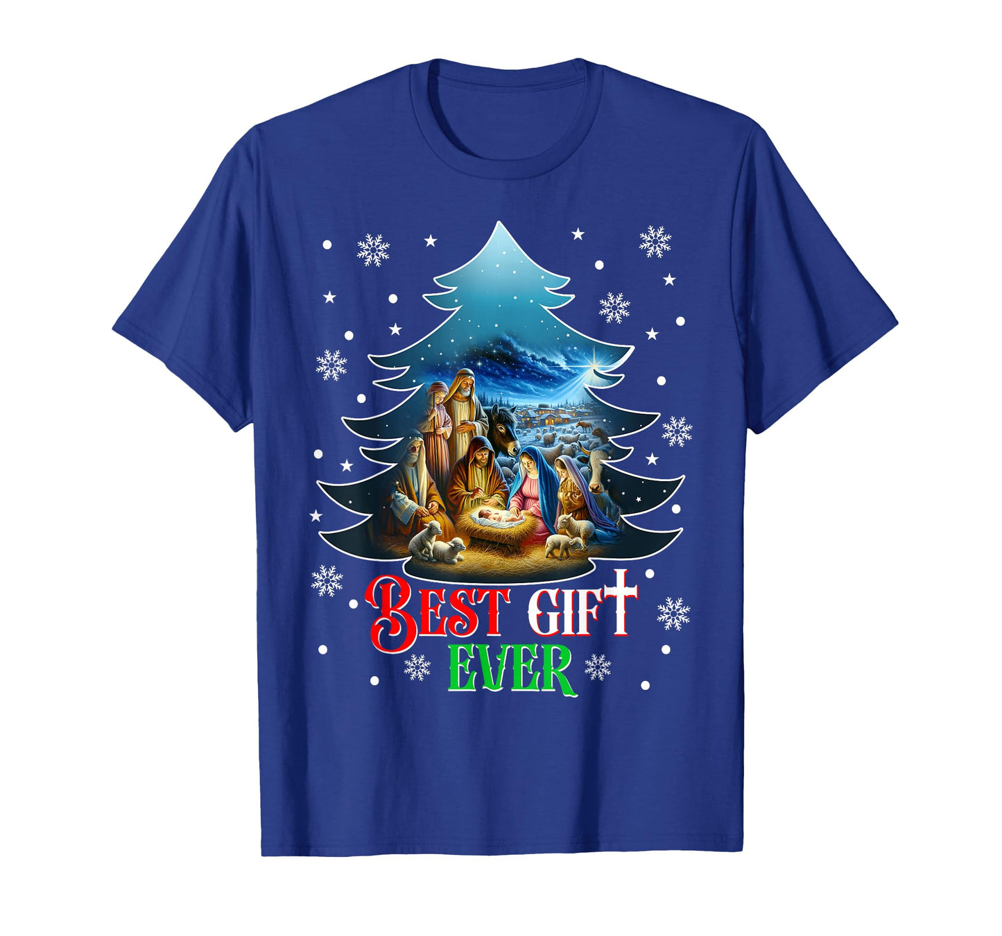 Best Ever Christmas Jesus Nativity Scene Merry Christmas T-Shirt
