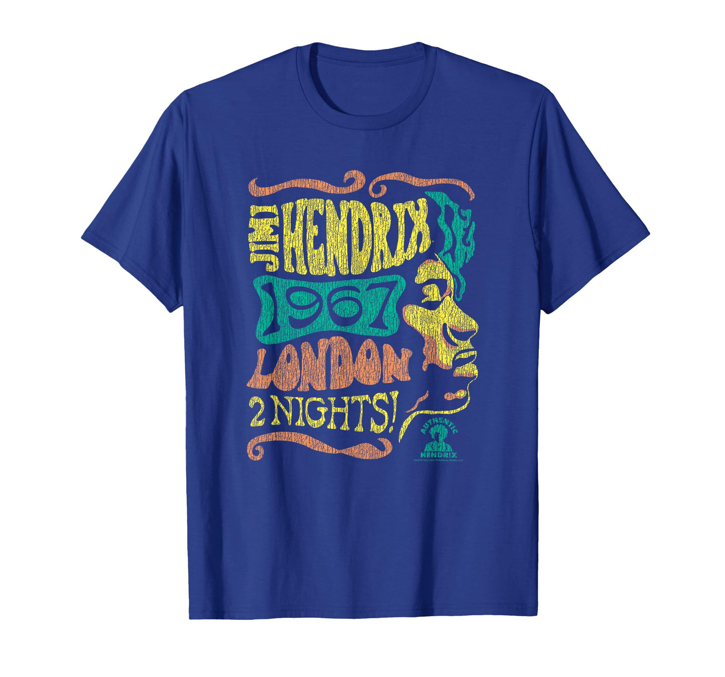 Jimi Hendrix 1967 London Concert Vintage Band T-Shirt