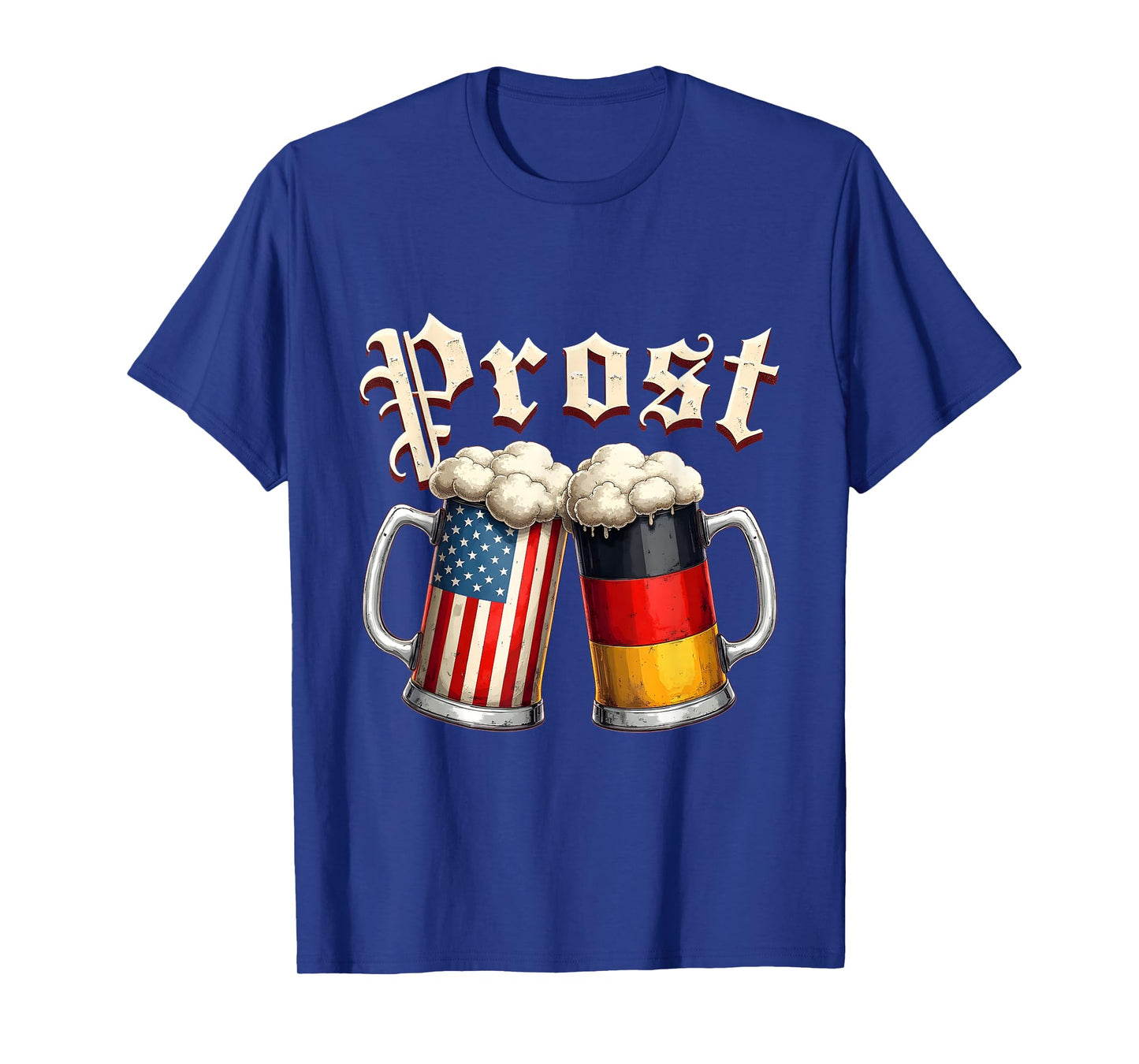 Oktoberfest Drinking Vintage German Flag Prost Beer T-Shirt
