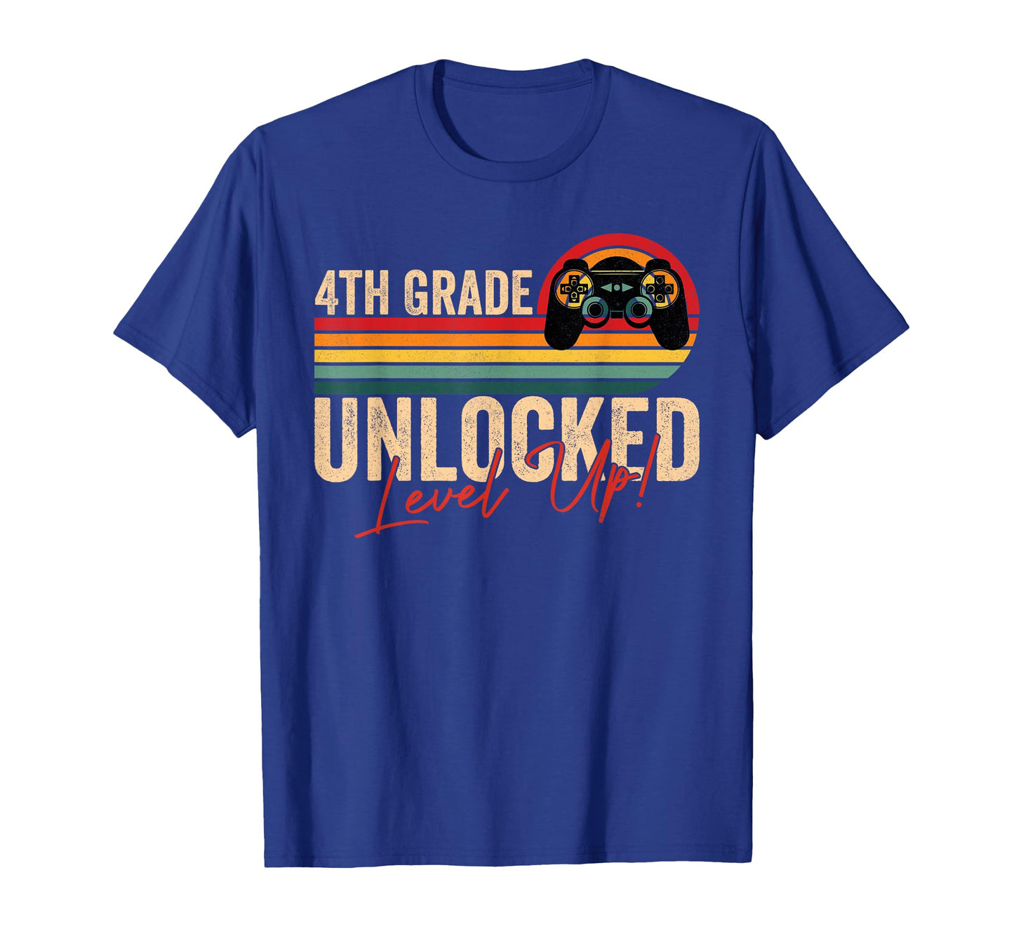 4th Grade Unlocked Level Up Gamer Back To School Fourth T-Shirt