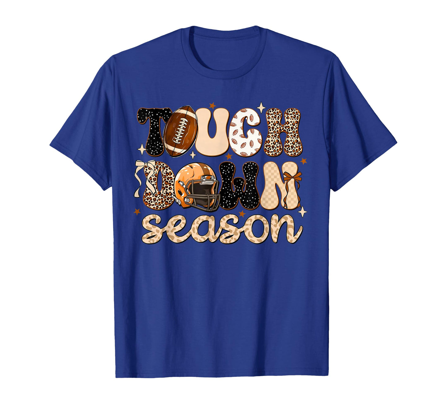 Goose Touch Down Season Fall Game Day Vibes Football Mama T-Shirt