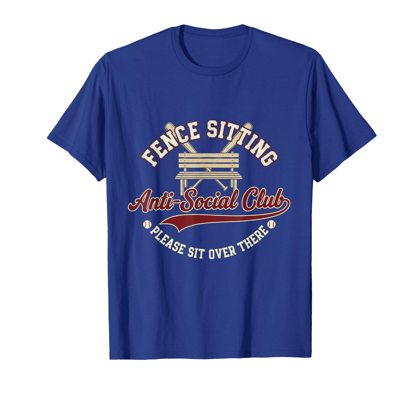 Fence Sitting Anti-Social Club Please Sit Over There T-Shirt