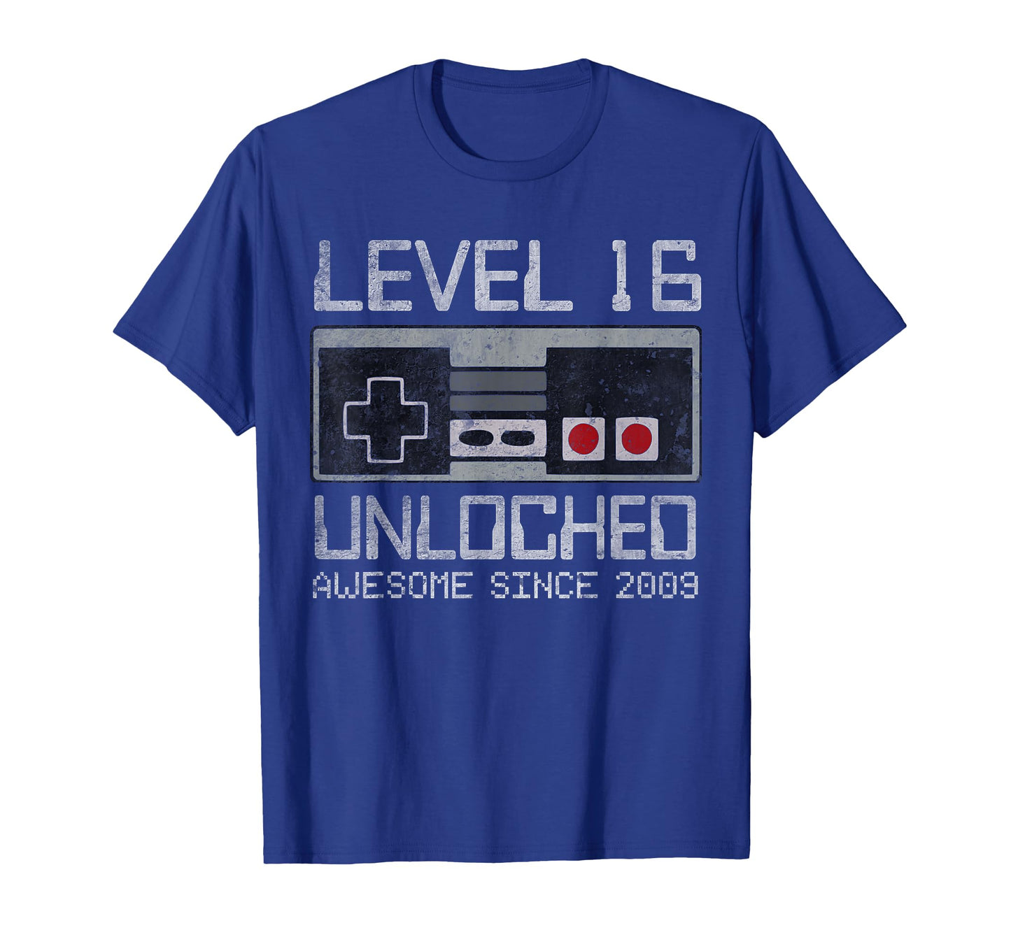 Level 16 Unlocked 16th Birthday 16 Year Old Video Gamer Boy T-Shirt