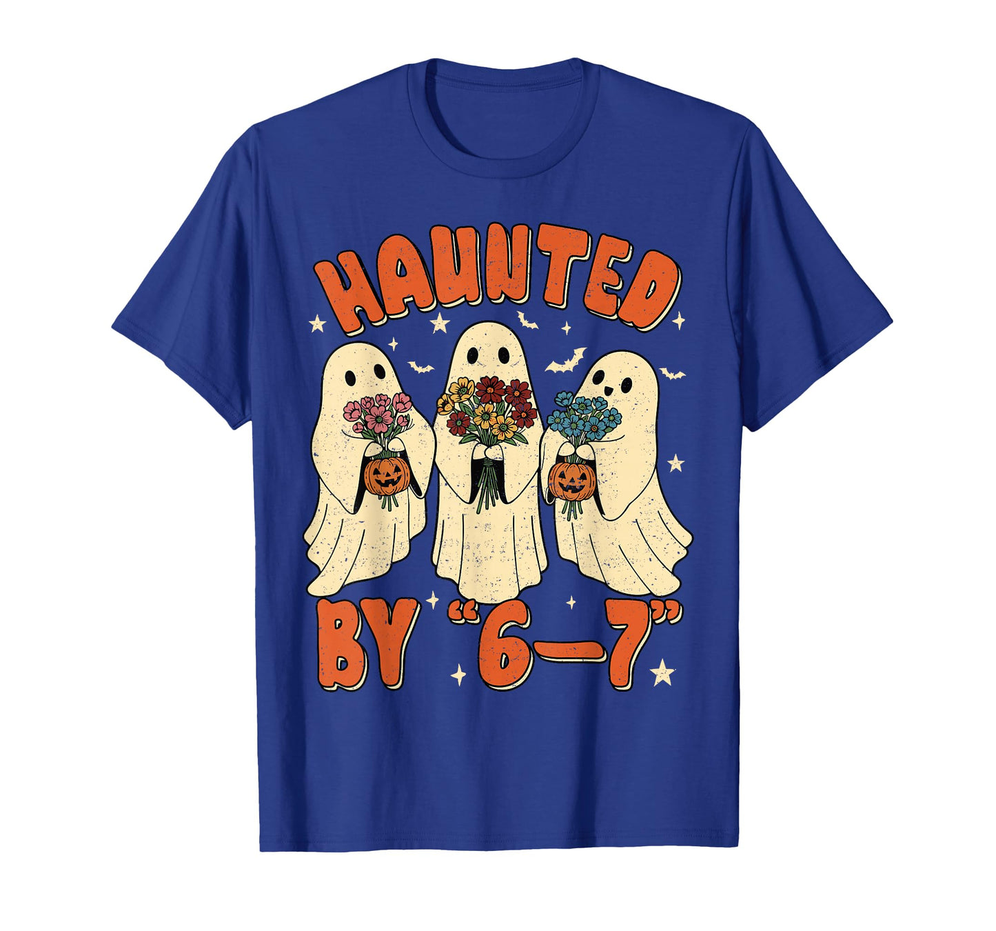 67 Meme Halloween Haunted by 6 7 T-Shirt